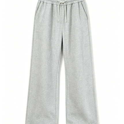 Men's casual wide-leg sweatpants loose fit drawstring waist straight leg suitable for everyday wear and street style