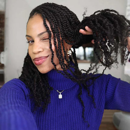 Choice 100% Human Hair Braiding Hair Afro Kinky Bulk Human Hair for Braiding Afro Kinky Bulk Human Hair Mini Twist Natural Look