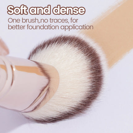 MAANGE 2 In 1 Flat/Angled Double Head Makeup Brushes Foundation Concealer Contour Brush for Blending Loose Powder Liquid Cream