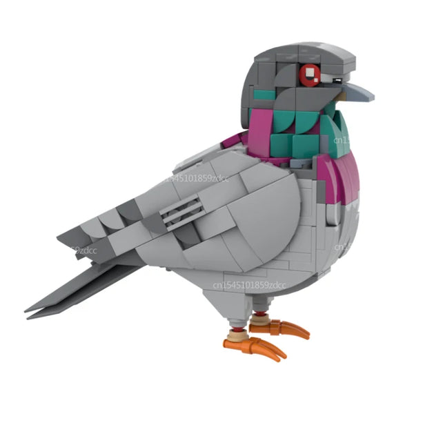Bird Building Blocks Collection - Raven, Kingfisher, Eagle MOC Set 506 Pieces