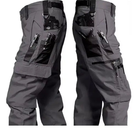 Wear Resistant Work Pant Man Multi-pocket Straight Cargo Trousers Outdoor Jogging Tactical Pants Spring Autumn Casual Trousers