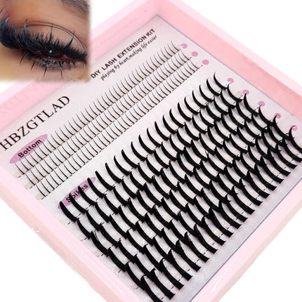HBZGTLAD Lash Nails Extra Long Lash Nails Lash Bundles Lash Stretchers Bottom and Pointed Lash Clusters DIY Fairy/Manga Eyelash