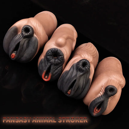 YOCY Men's Silicone Animal Masturbator Fantasy Stroker Anal Vaginal Penis Toy Monster Pussy Male Masturbator Fetish Sex Toy 18+