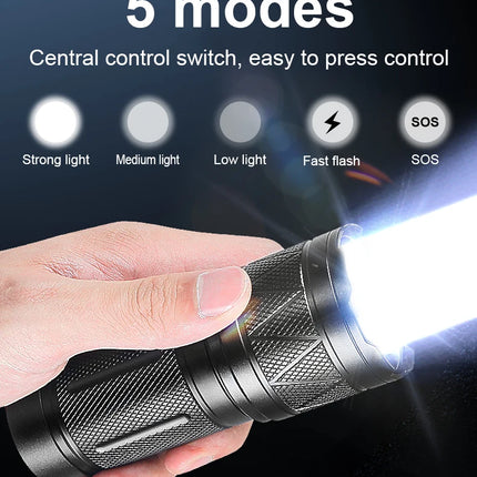 2026 NEW LED Handheld Flashlight Ultra-Bright 780000000LM 15000mAh USB Rechargeable High Strong Power Led Tactical Lantern