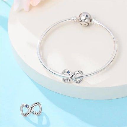 Original 925 Sterling Silver Charms Beads Cute Mushroom Unicorn Love Wings Pearl Charm for Bracelet Pendant Woman Girl Jewelry