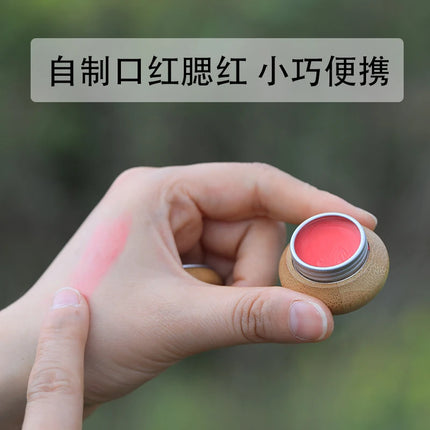 New 5g Natural Bamboo Jar With Aluminum Tank Empty Eye Cream Jar Balm And Lipstick Cosmetic Container Mini Jar Portable Packing