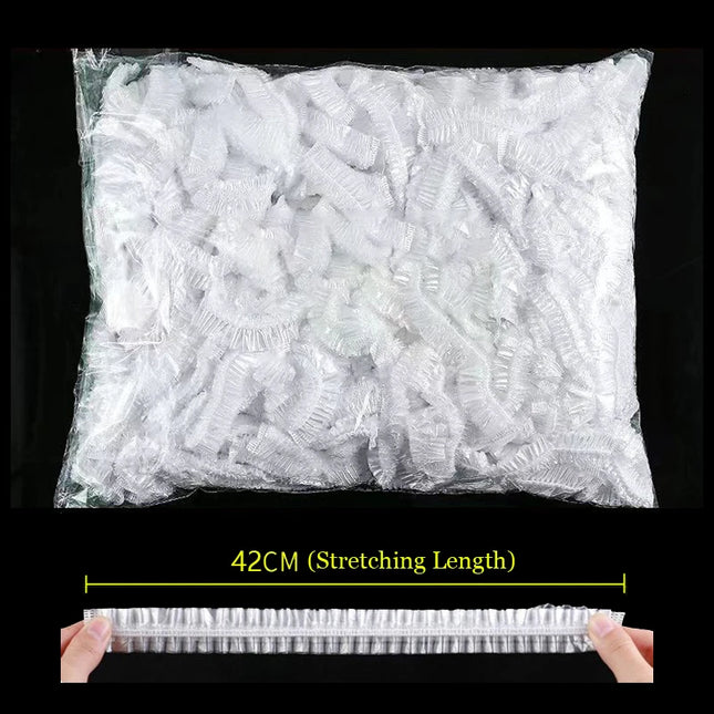 Plastic Food Cover Bags Food Grade Fresh-keeping Transparent Packaging Bag Reusable Wrap Kitchen Disposable Colorful Cling Film