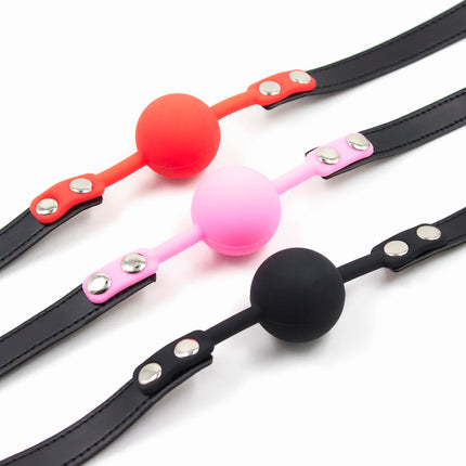 Soft Silicone Gag Ball Sex Toys High Quality Open Mouth Gag BDSM Bondage Mouth Ball Woman Couples Adult Sex Games Erotic Toys