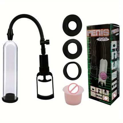 Manual Penis Pump Penis Extender Vacuum Pump Penis Enlargement Enhancer Dick Trainer Sex Toys for Men Male Masturbator Tool