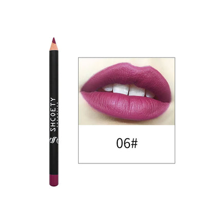 Matte Lip Liner Easy To Color And Not Easy To Fade Natural Plump And Good Looking Mouth Shape Lipstick Lip Pencil Cosmetics