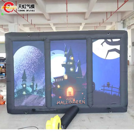 Fast Shipping 6x3m Custom Made Giant Inflatable Maze labyrinth Arena Halloween Haunt House Sport Game with Blower for Sale