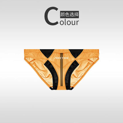 New Transparent Sexy Briefs Mens Pouch Underwear Smooth Ultra-thin Men Panties Swimwear Low-waist Breathable Youth Трусы Мужские