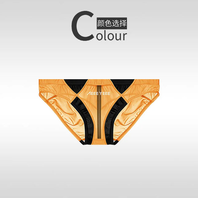 New Transparent Sexy Briefs Mens Pouch Underwear Smooth Ultra-thin Men Panties Swimwear Low-waist Breathable Youth Трусы Мужские