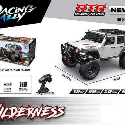 New 1/10 HB R1011 RTR Remote Control Vehicle 2.4G Full Proportional Rock Crawler LED Light 4WD Off-Road Climbing Car Toys Gifts