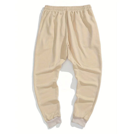 Men'S Geometric Pattern Casual Jogging Pants -  Spring And Autumn Fitness/Running/Daily Wear Sports Style