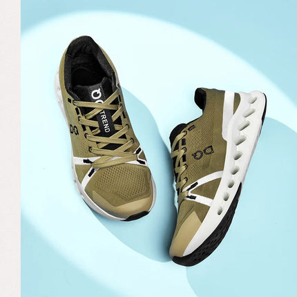 Men's Running Shoes Breathable Lightweight Comfortable Soft Bottom Casual Sports Sneakers Fashionable Shock Absorption