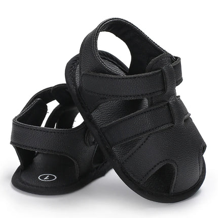 0-18M Baby Walking Sandals - Breathable Anti-Slip Soft Sole Shoes for Newborn Boys & Girls, Summer Infant First Walkers
