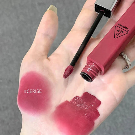 Cappuvini Matte Velvet Lip Glaze Moisturizing Smooth Long-Lasting Lipstick Makeup Lip Gloss