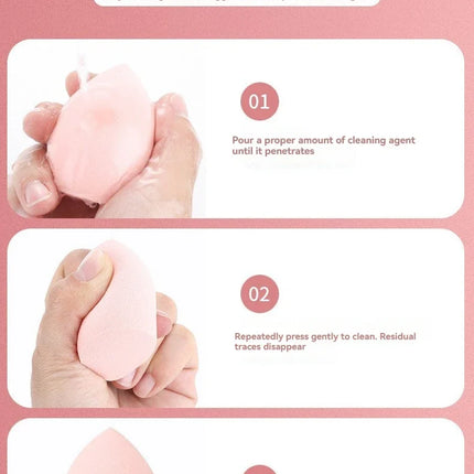 4PCS Ombre Makeup Sponge Set - Latex-Free for Foundation/Concealer, Gradient Color Mixing Egg Sponges Travel Size