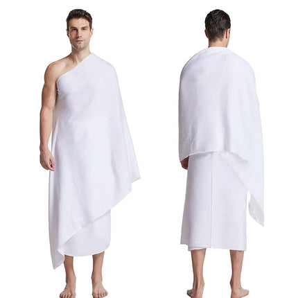 Ihram Hajjtowe Pilgrimage Towel Cross-Border Longli Saudi Arabia Muslim Hajj Headscarf Unisex Summer Winter Spring Autumn