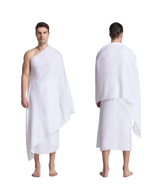 Ihram Hajjtowe Pilgrimage Towel Cross-Border Longli Saudi Arabia Muslim Hajj Headscarf Unisex Summer Winter Spring Autumn