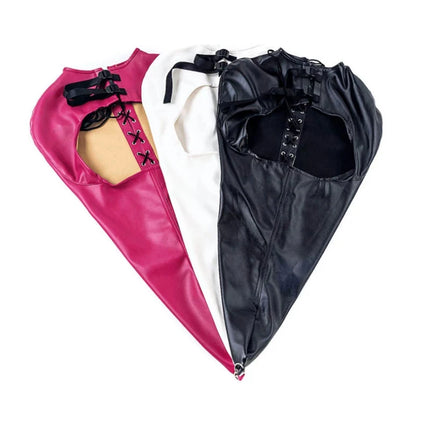 Exotic Leather Restraint Armbinder Gloves with Fetish BDSM Bondage Handcuff for Couple Role Play Adult Overall Lingerie Sex Toys