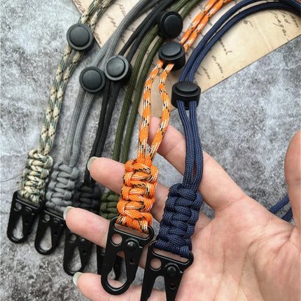 Lanyard Heavy Metal Keyring Adjustable Keychain Handmade Credential Holder Mobile Phone Hanging Neck Strap Anti-lost Key Chain