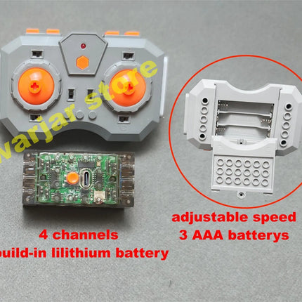 Technical Building Blocks RC Motor Kit Power Functions Parts Multi Channel Adjustable Speed Remote Control DIY Refit Accessories