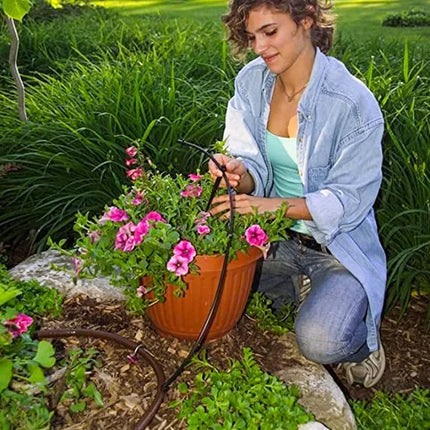 30/10m Garden Watering Hose 4/7mm PVC Adjustable Drip Pipe Hoses Greenhouse Bonsai Plant Watering Irrigation System Supplies