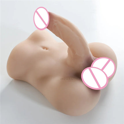 Ture Muscle Men Half Body Sex Doll Realistic Flexible Dildo Penis Male Torse Vagina Anus Masturbator Sex Toys For Woman 18 Adult