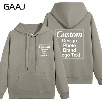 High Quality Custom Hoodie Cotton Sweatshirt Print Embroidery Brand Logo Text Photo Design Men Women Famliy Team Clothing 300g