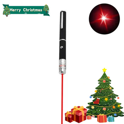 2-in-1 Mini LED Pointer Flashlight Pet Training Torch Scratching Toys for Pets and Cats Christmas Birthday Gifts No Battery