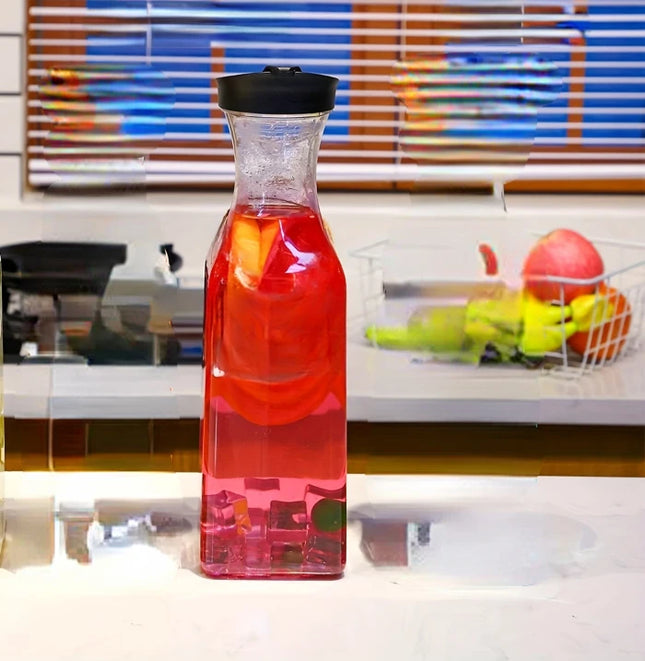 1pcs Versatile Water Carafes with Lids,Durable Plastic Pitchers for Mimosa Bars, Breakfast, Iced Tea Ideal for Parties, Banquets