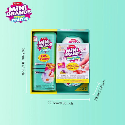 ZURU Original Mini Fridge Set Mini Brand Ball Series Mystery Surprise Blind Box Children's Toy Playhouse Decoration Gift Blind
