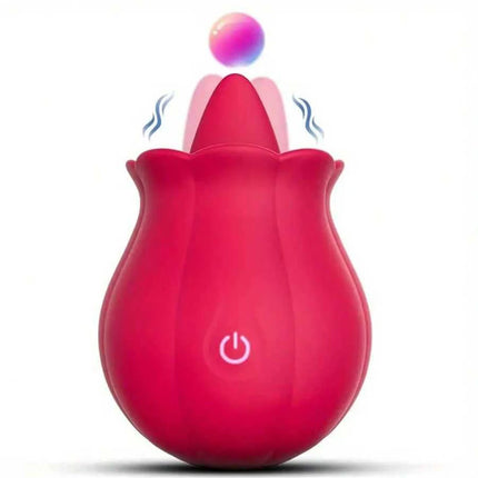 Powerful Swing Tongue Licking Vibrator Female Rose-toy Oral Nipple Clitoris Stimulator Massager Adults Goods Sex Toys for Women