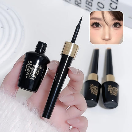 Black Liquid Eyeliner Ultra Fine Natural Smooth Eyeliner Lasting Waterproof Quick Dry Non-Smudging Eye Durable Makeup Cosmetics