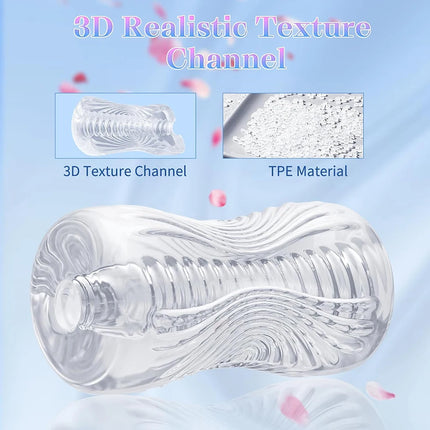 TPE Male Masturbation Sleeve Male Masturbator Sex Toys  Adult Sex Toy Pocket Pussy Penis Training Sex Toy for Men 3D Realistic
