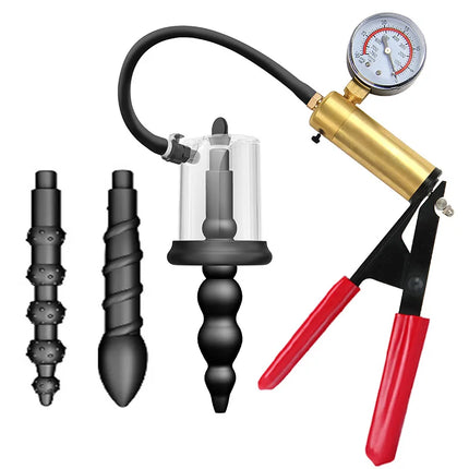 Manual Vacuum Anal Pump Rosebud Pump Sex Toys for Men Women Anal Pump Anus Dilator Prostate Stimulator Butt Plug Anal Plug Set