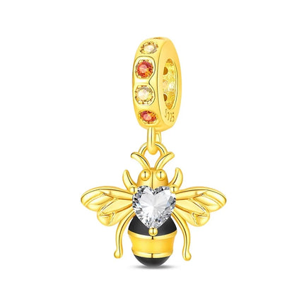Original Charms Beads 925 Sterling Silver Golden Leopard Firefly Butterfly Hot Air Balloon Beads Fit DIY Bracelet Fine Jewelry