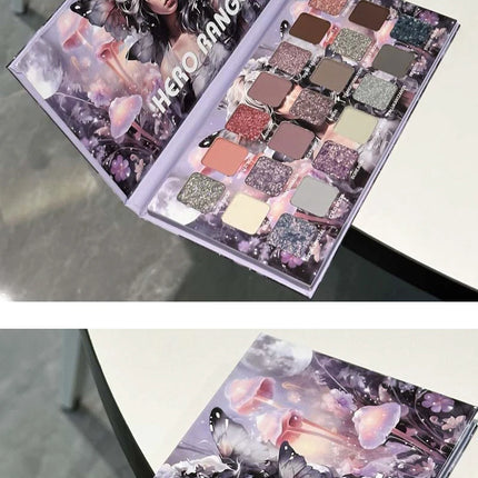 21-Color Chameleon Flashing Eyeshadow Palette Cold Moon Multi-functional Matte Shimmer Glitter Pigments Long-lasting Makeup