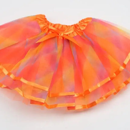 Baby Girl Tutu Skirt Cute Kids Princess Tulle Skirts Summer Children Party Ribbon Skirt Girls Dance Pettiskirt