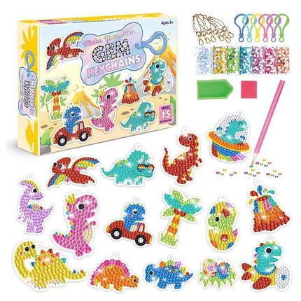Children's Cartoon Princess Magic Gem - Pirate Diamond Painting - Little Monster Children's Set - Handmade DIY Keychain Sticker