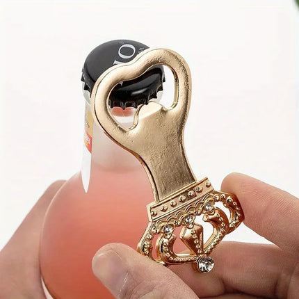 1/2Pcs Golden Beer Bottle Opener Crown Party Wedding Favors European American Personality Return Gift