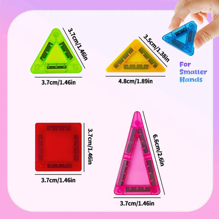 Mini Magnetic Building Blocks Toy, with Iron Box for Easy Portability, Children's Stacking DIY Construction Toy, Parent-Child Interactive Toy, Suitable for Children's Holiday Birthday Gifts