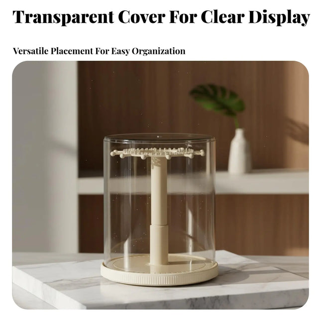 Surprise Box Figure Display 360-Degree case° Rotation Rotating Display Stand Soot-Clear of Proof Figure Display Case