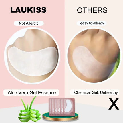 50/500/1000pcs Hydrogel Patches for Eyelashes Building Eyelash Extension Under Eye Pads Lash Stickers Tools Wholesale LAUKISS