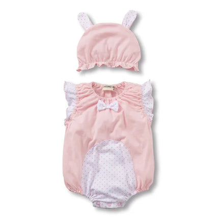 Baby clothes European and American clothing summer sleeveless triangle Romper suit hat baby jumpsuit male and female babies