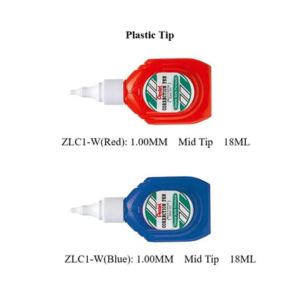 PENTEL Correction Fluid ZL31/33/62/72 Correction Pen Fine Point Quick Drying Fast Clean and Easy To Use School Supplies
