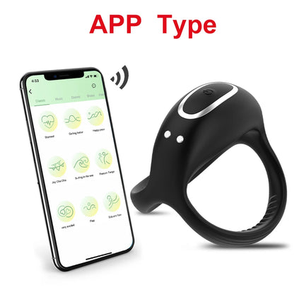 Vibrating Cock Ring for Men Silicone Penis Rings Intense Vibration Mens Vibrator Longer Harder Stronger Erection Adult Sex Toys
