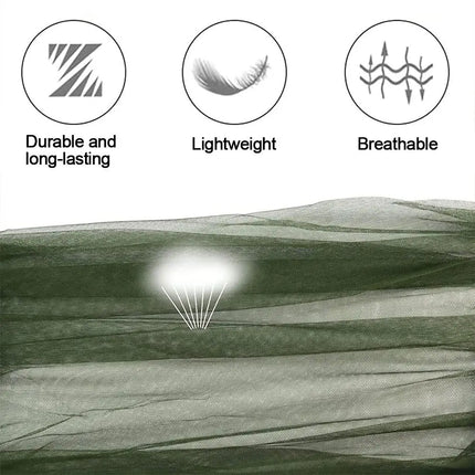 Lightweight Breathable Mesh Mosquito Head Net Anti-Mosquito Insect-Proof Hat Cover for Outdoor Camping Fishing
